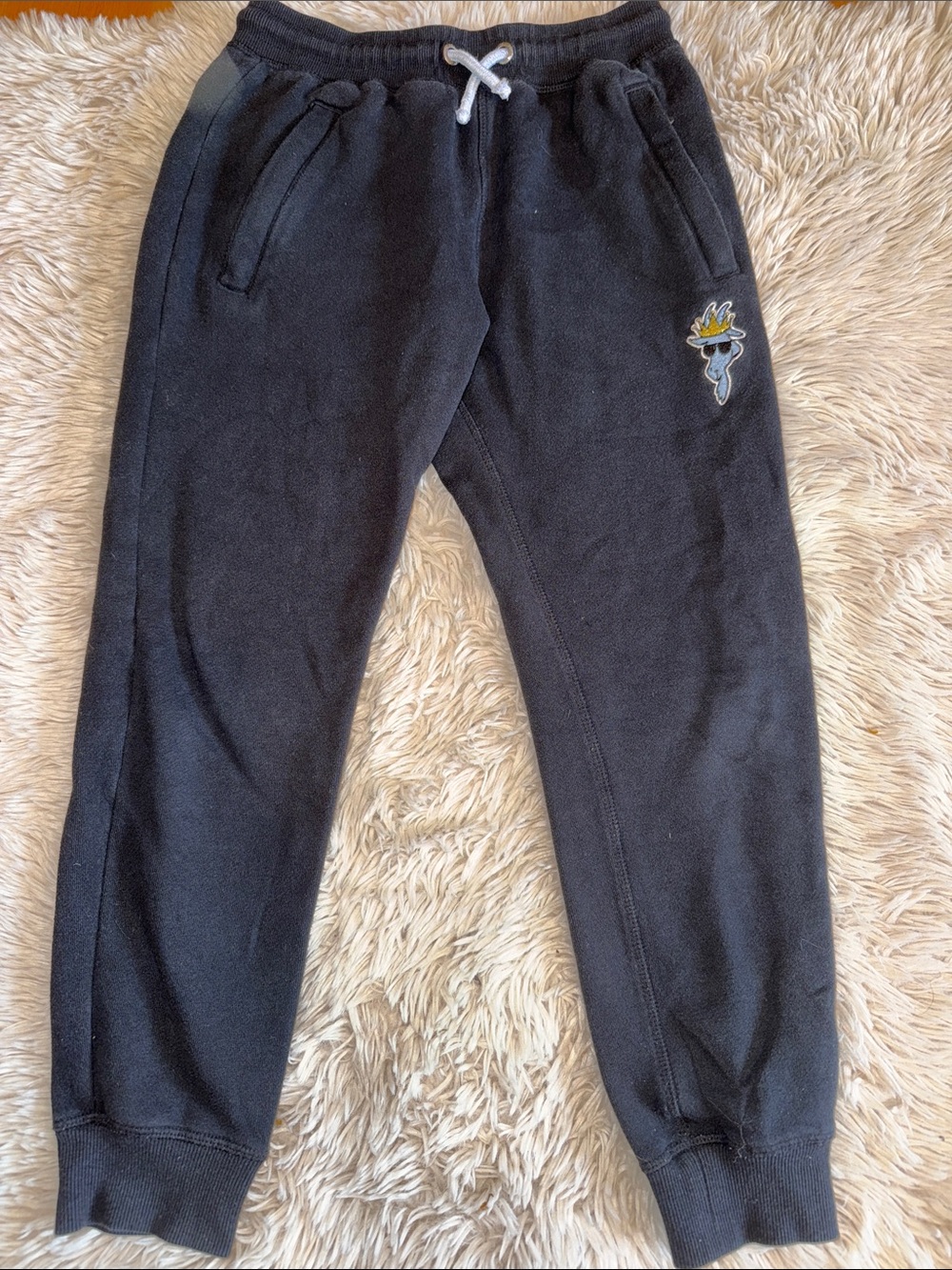 🐐 GOAT USA Kids Black Sweatpants /Jogger Pants - medium